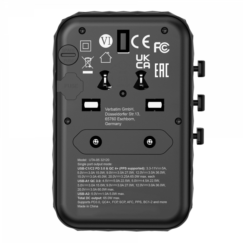 GaN III Universal Travel Adapter 65W