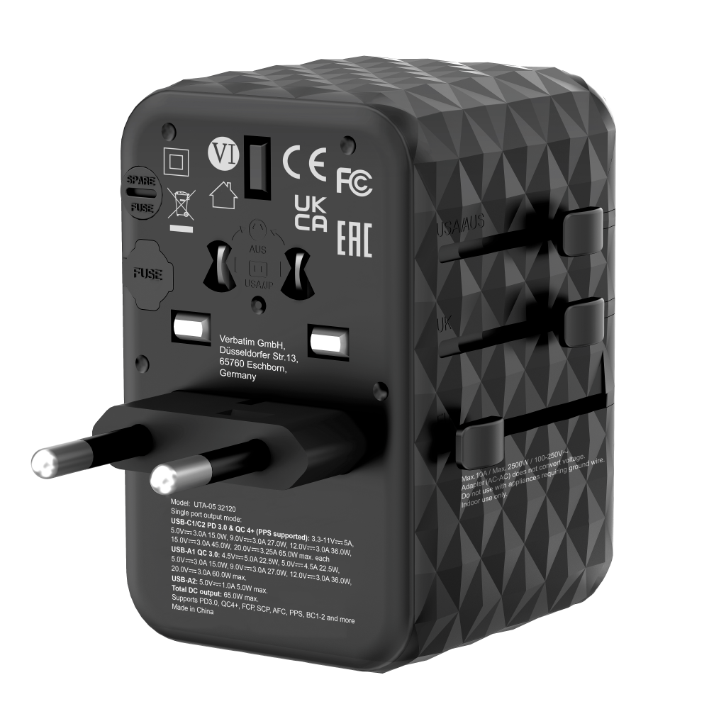 GaN III Universal Travel Adapter 65W