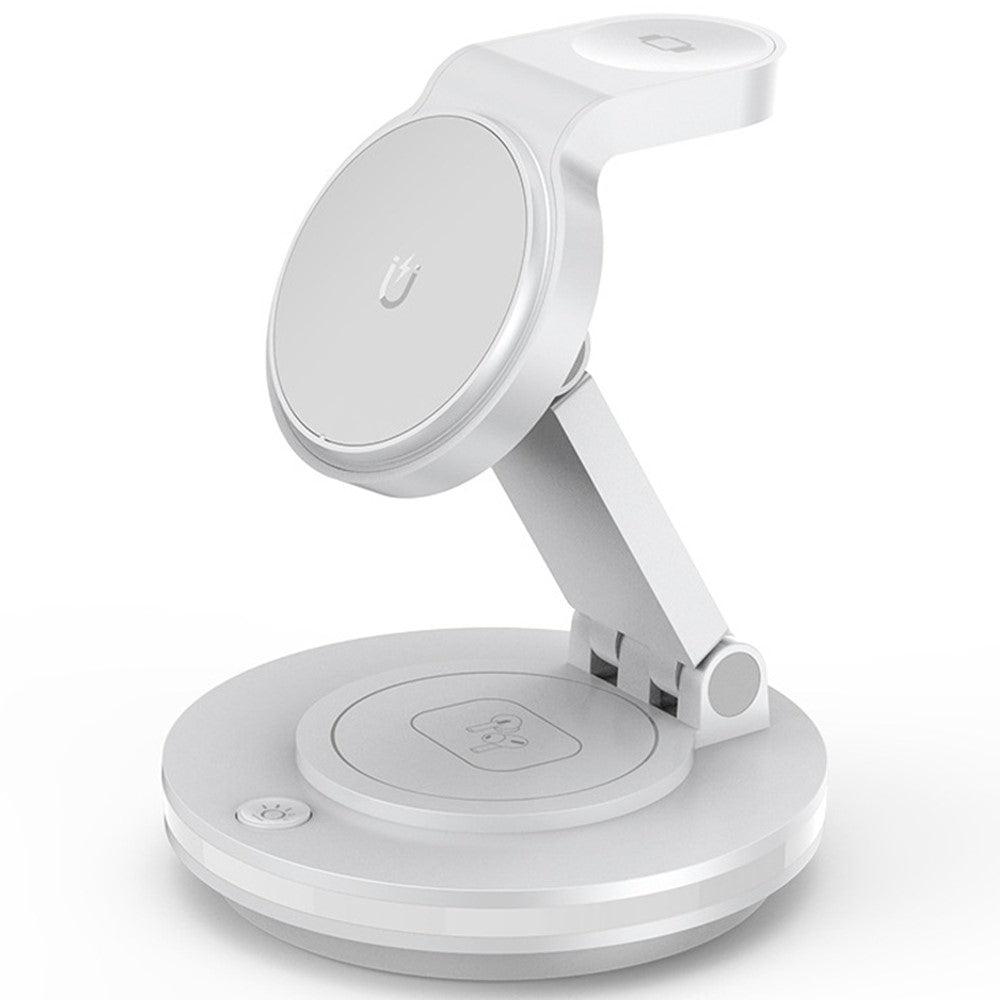 3-in-1 Rotating Desktop Charging Station Magnetic Wireless Charger