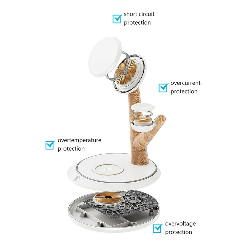 Tree Branch Design 3 in 1 Magnetic Wireless Charger