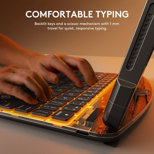 Transparent 360° iPad Keyboard Case