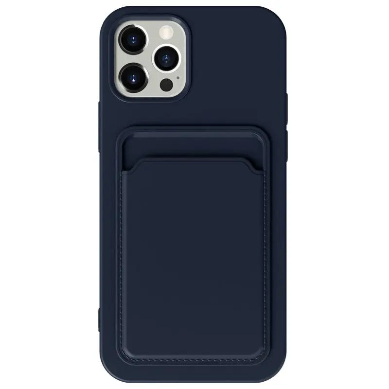 Ultra Slim Silicone iPhone Cases with Card Holder