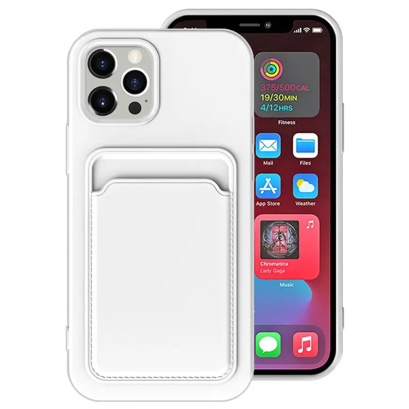 Ultra Slim Silicone iPhone Cases with Card Holder